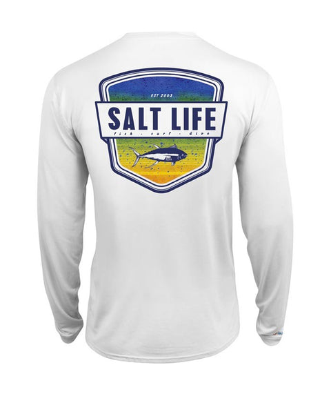 Salt Life Scheme Long Sleeve Shirt - Blue – Skip's Western Outfitters