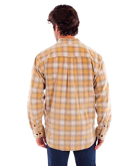 Men's Corduroy Plaid Shirt