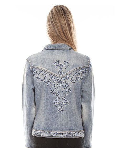 Women's Beaded Jean Jacket