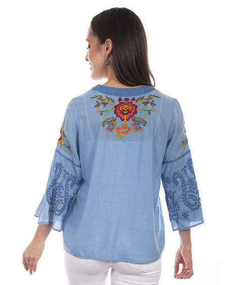 Women's Floral Embroidered Blouse