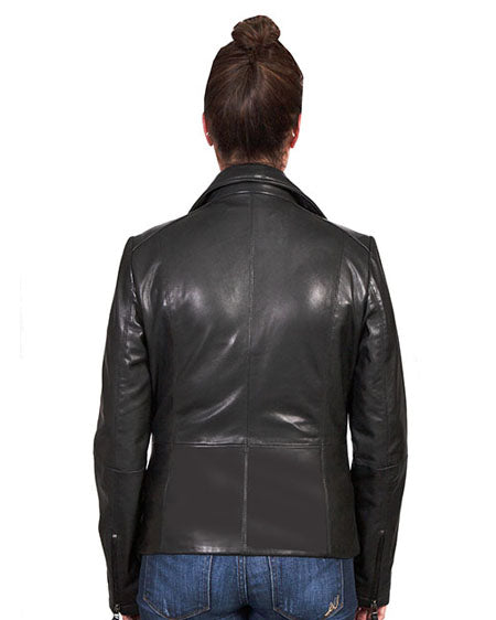 Women's Lambskin Zip Front Blazer