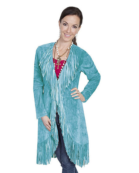 Women's Fringe Maxi Coat