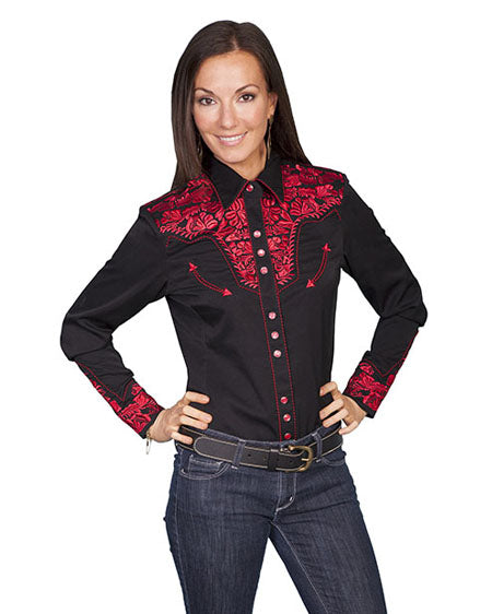 Women's Floral Embroidered Blouse