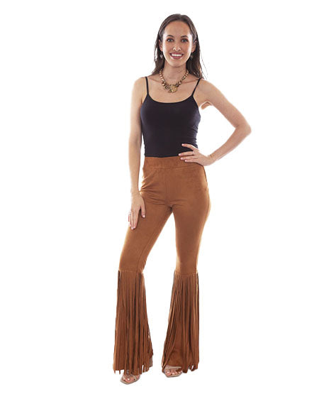 Women's Fringe Bell Bottom Pants