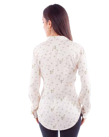 Women's Floral Snap Front Blouse