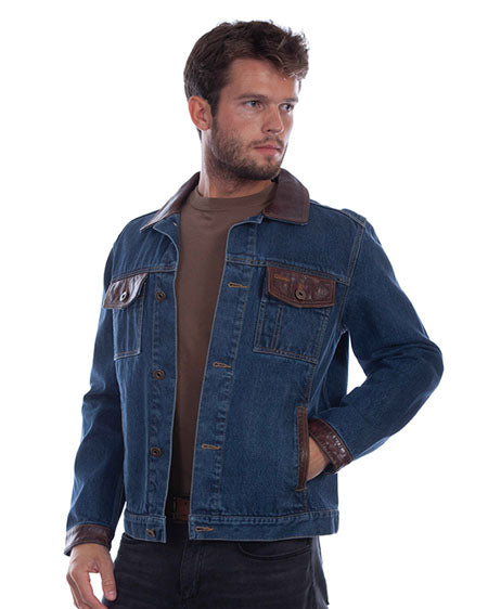 Men's Embellished Jean Jacket