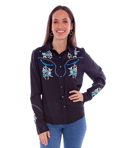 Women's Floral Embroidered Top