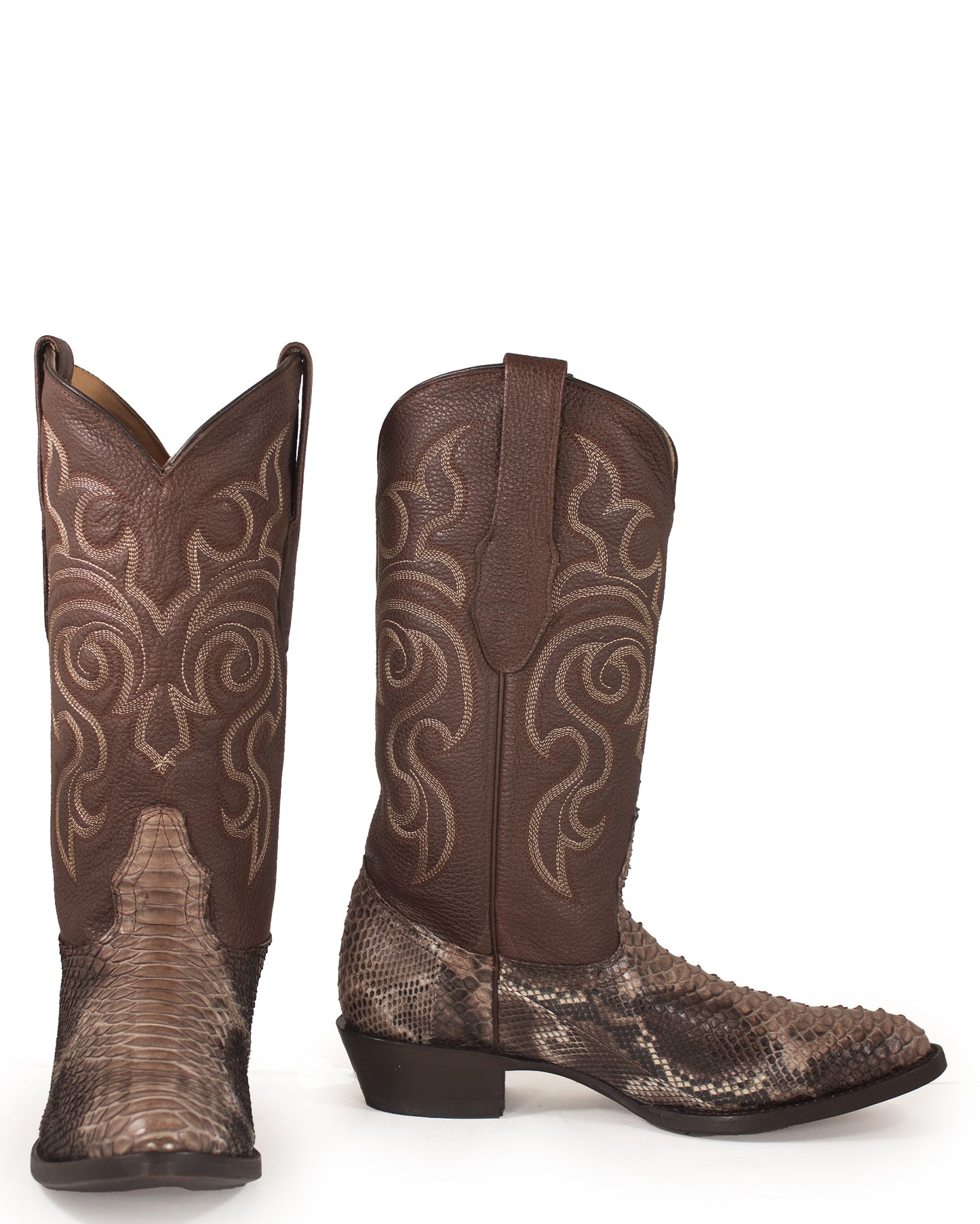 Men's Python R Toe Western Boots