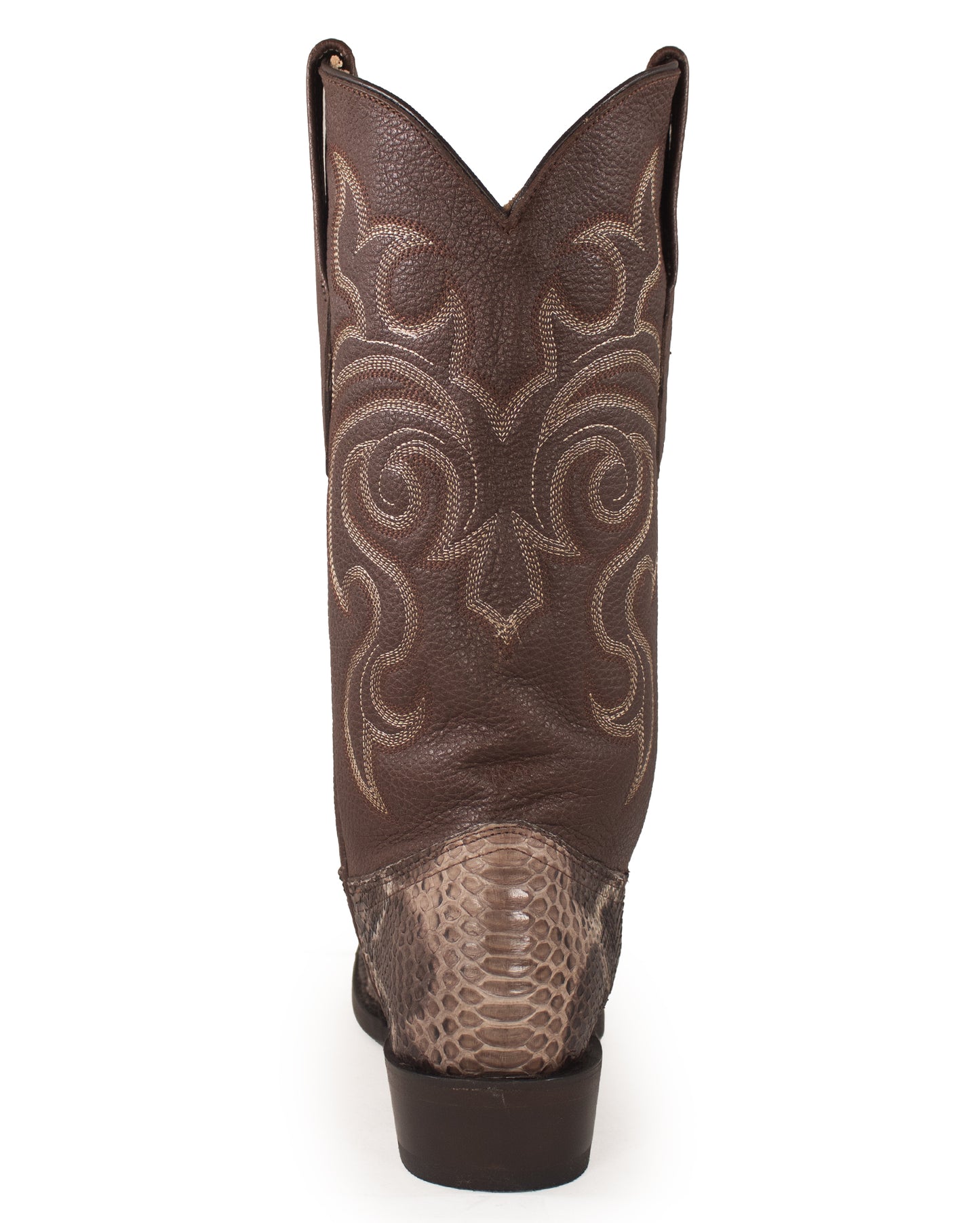 Men's Python R Toe Western Boots