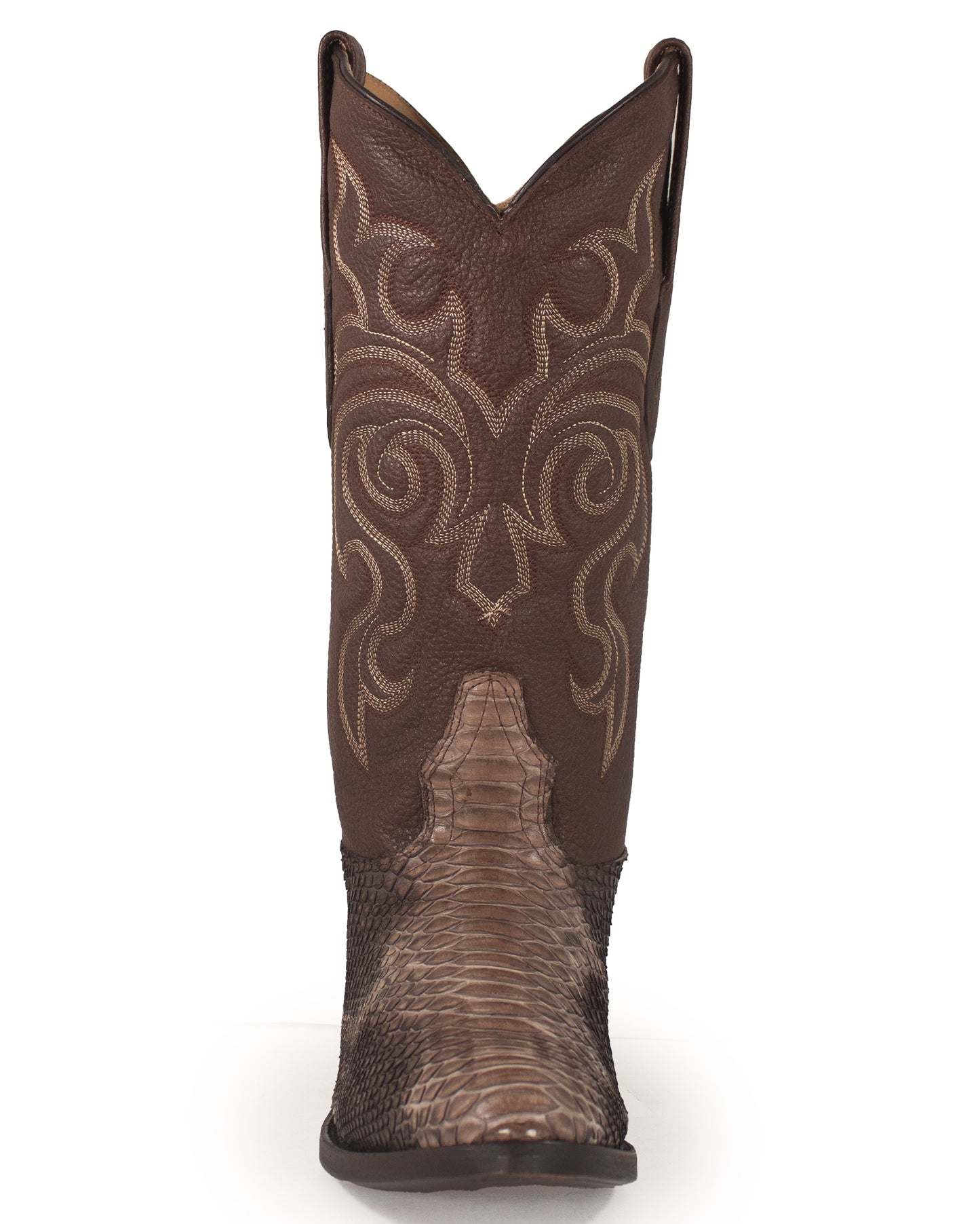 Men's Python R Toe Western Boots