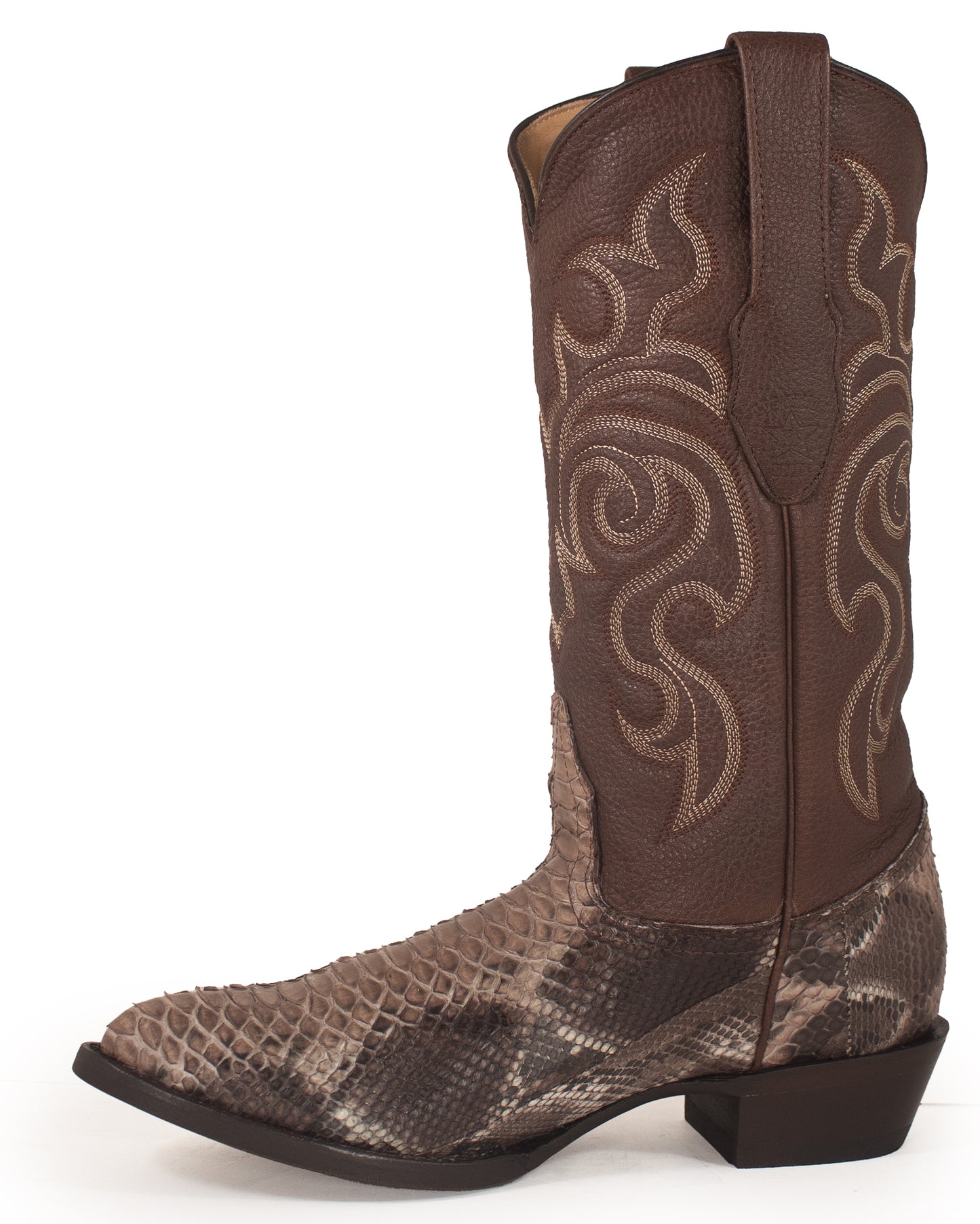 Men's Python R Toe Western Boots