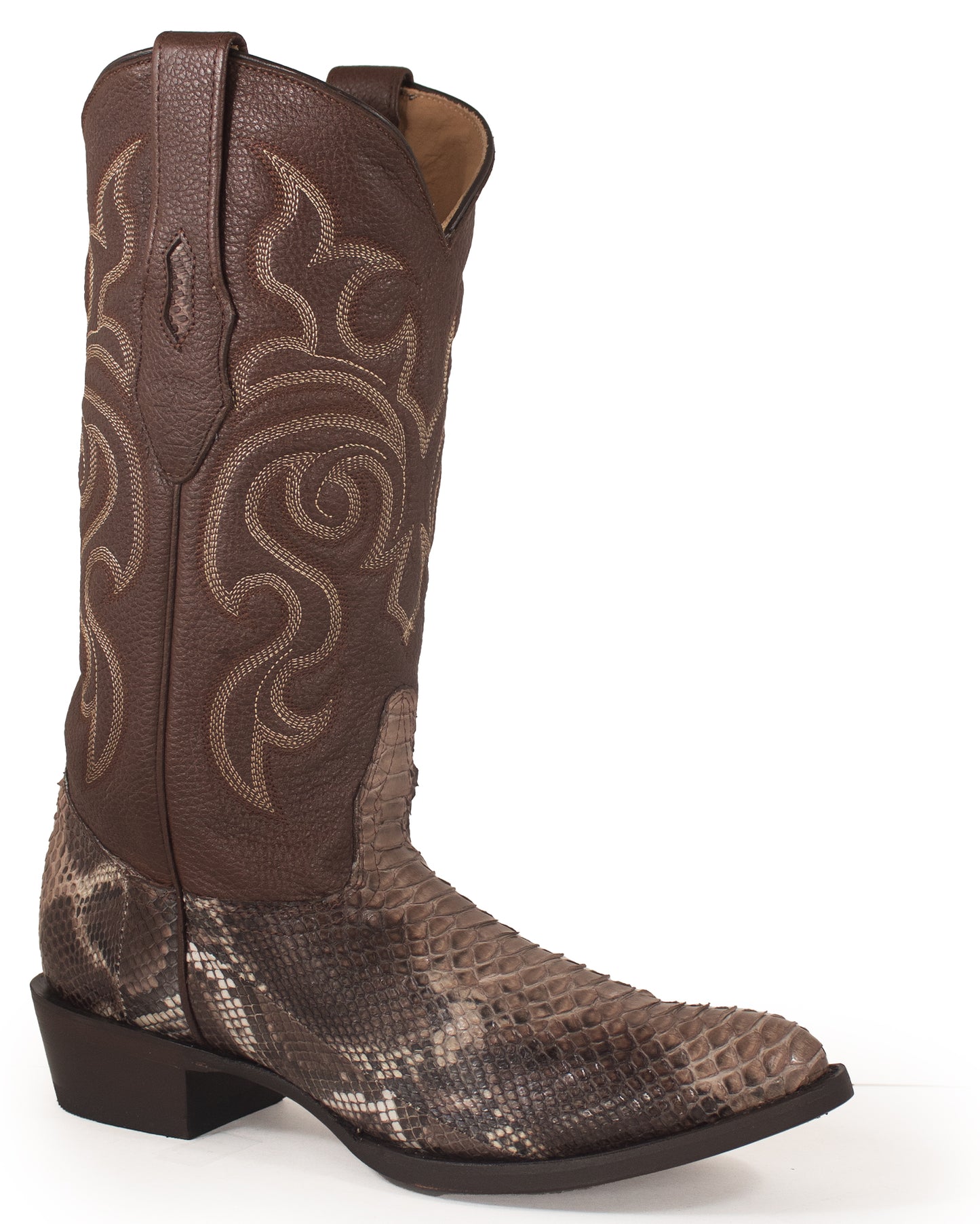 Men's Python R Toe Western Boots