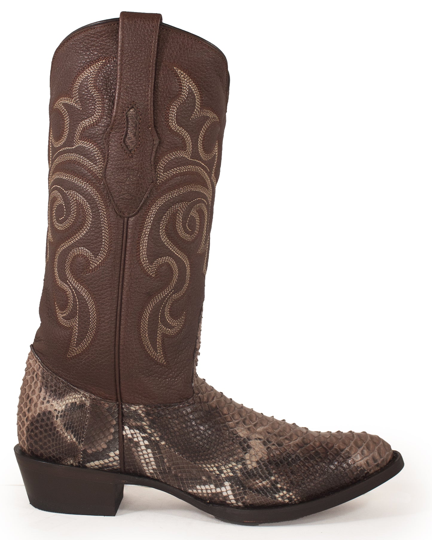 Men's Python R Toe Western Boots