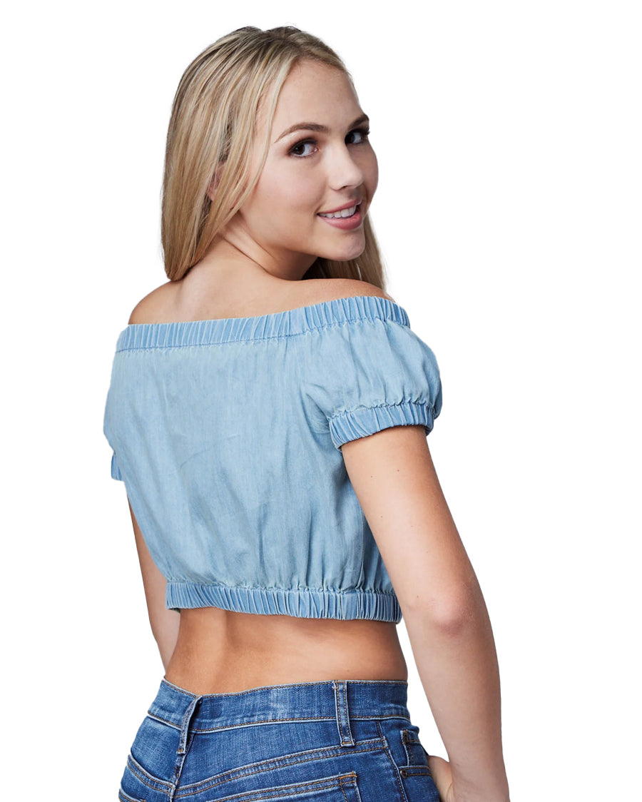 Women's Denim Crop Top