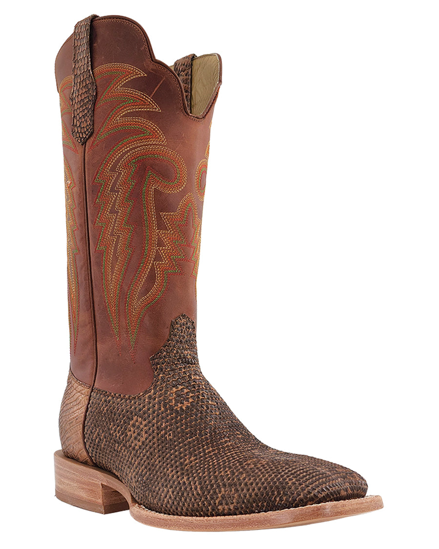 Men's Cognac Ringtail Exotic Western Boots