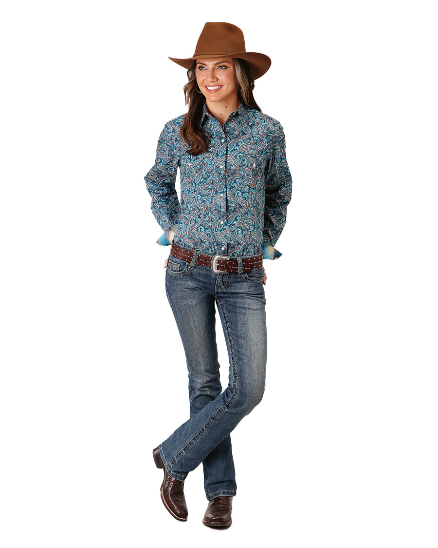 Women's Blue Canyon Paisley Western Shirt