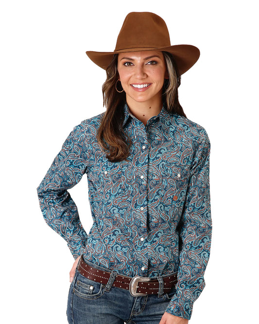 Women's Blue Canyon Paisley Western Shirt