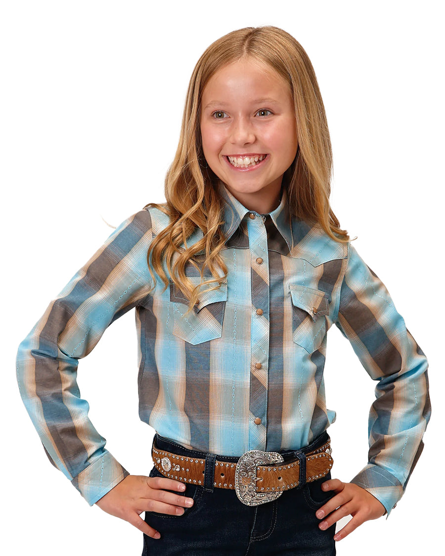 Girls' Beach Dobby Western Shirt