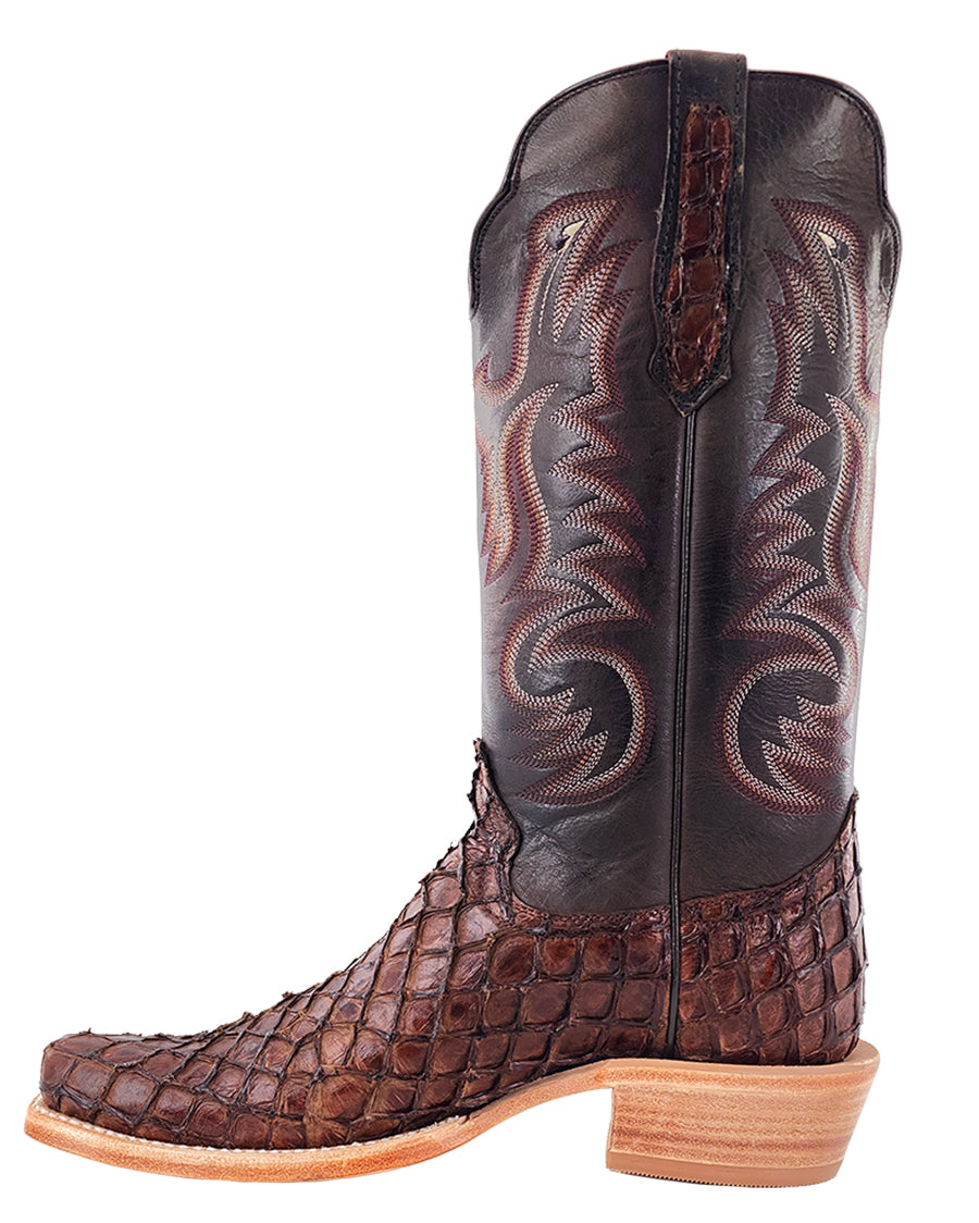 Men's Chocolate Exotic Western Boots