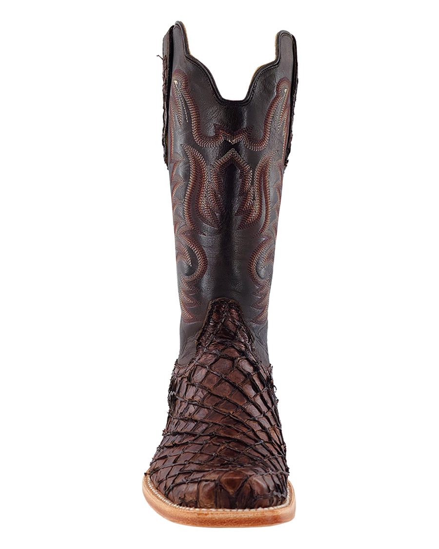 Men's Chocolate Exotic Western Boots