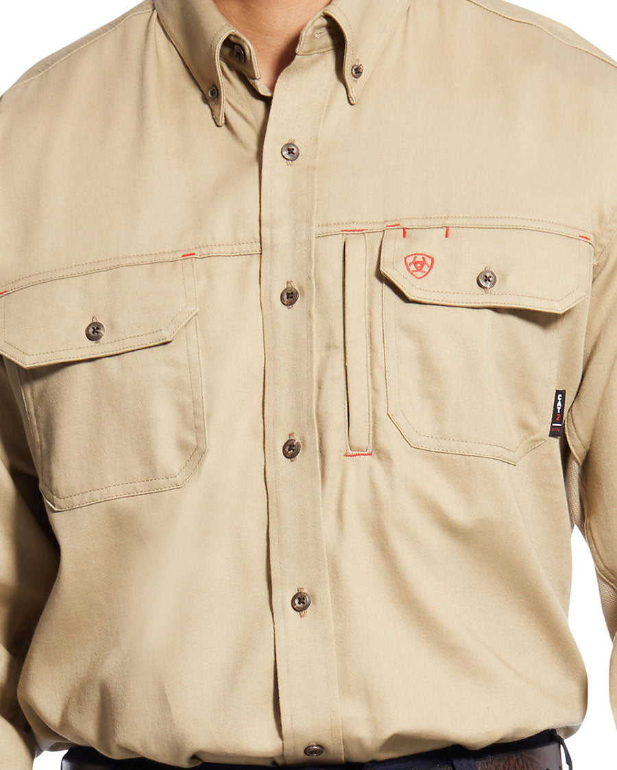 Men's FR Solid Vent Work Shirt