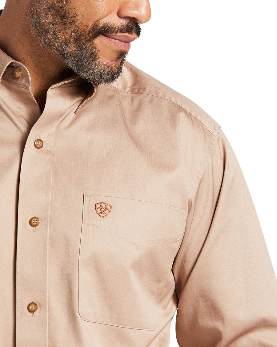 Men's Solid Twill Classic Fit Shirt