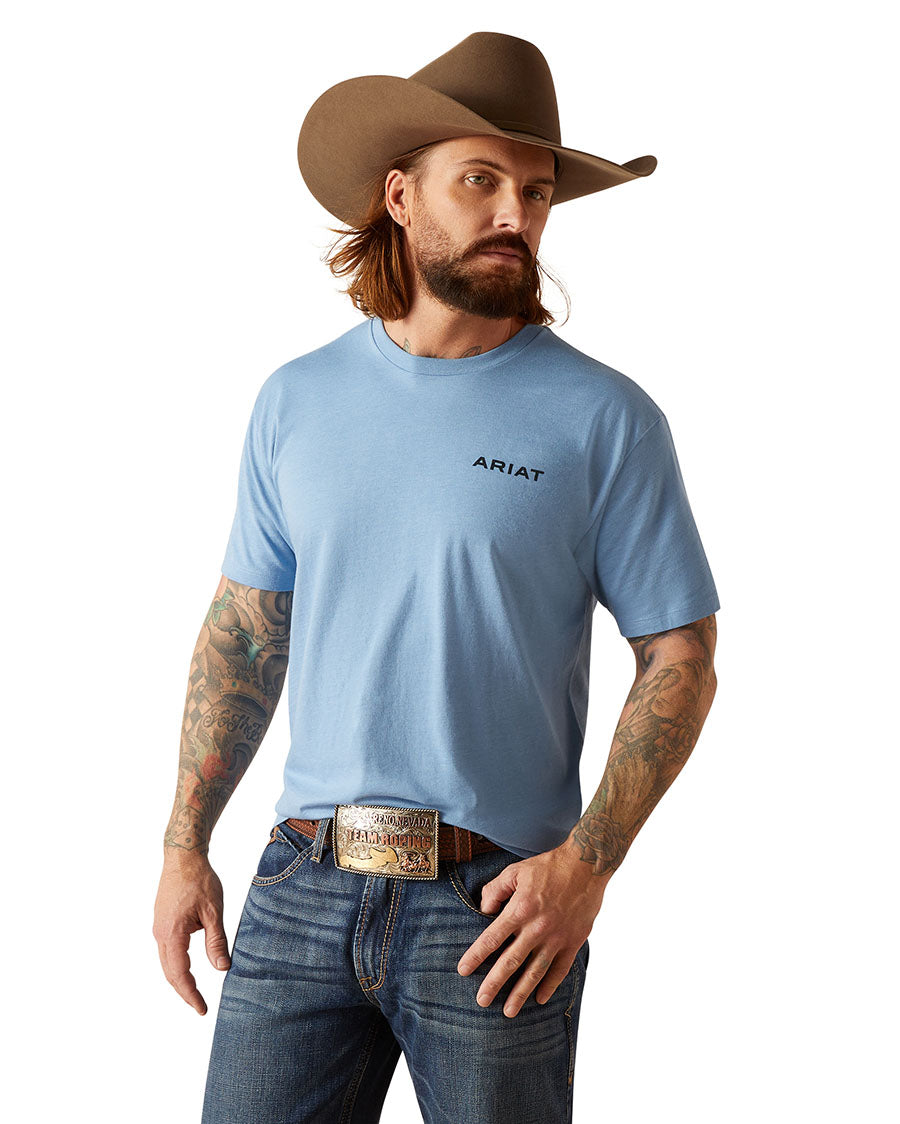 Men's Ariat Wheat Flag T-Shirt