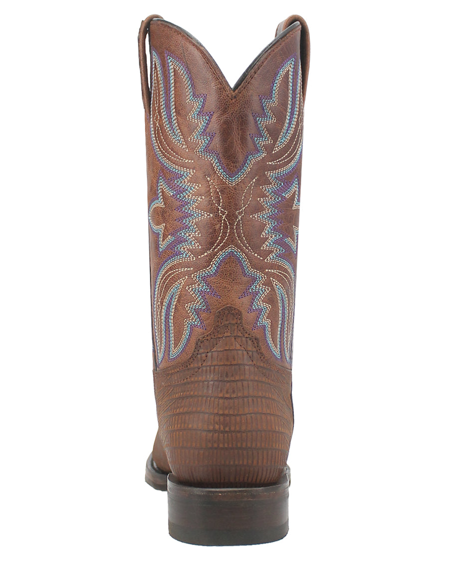 Men's Saw Buck Lizard Print Western Boots