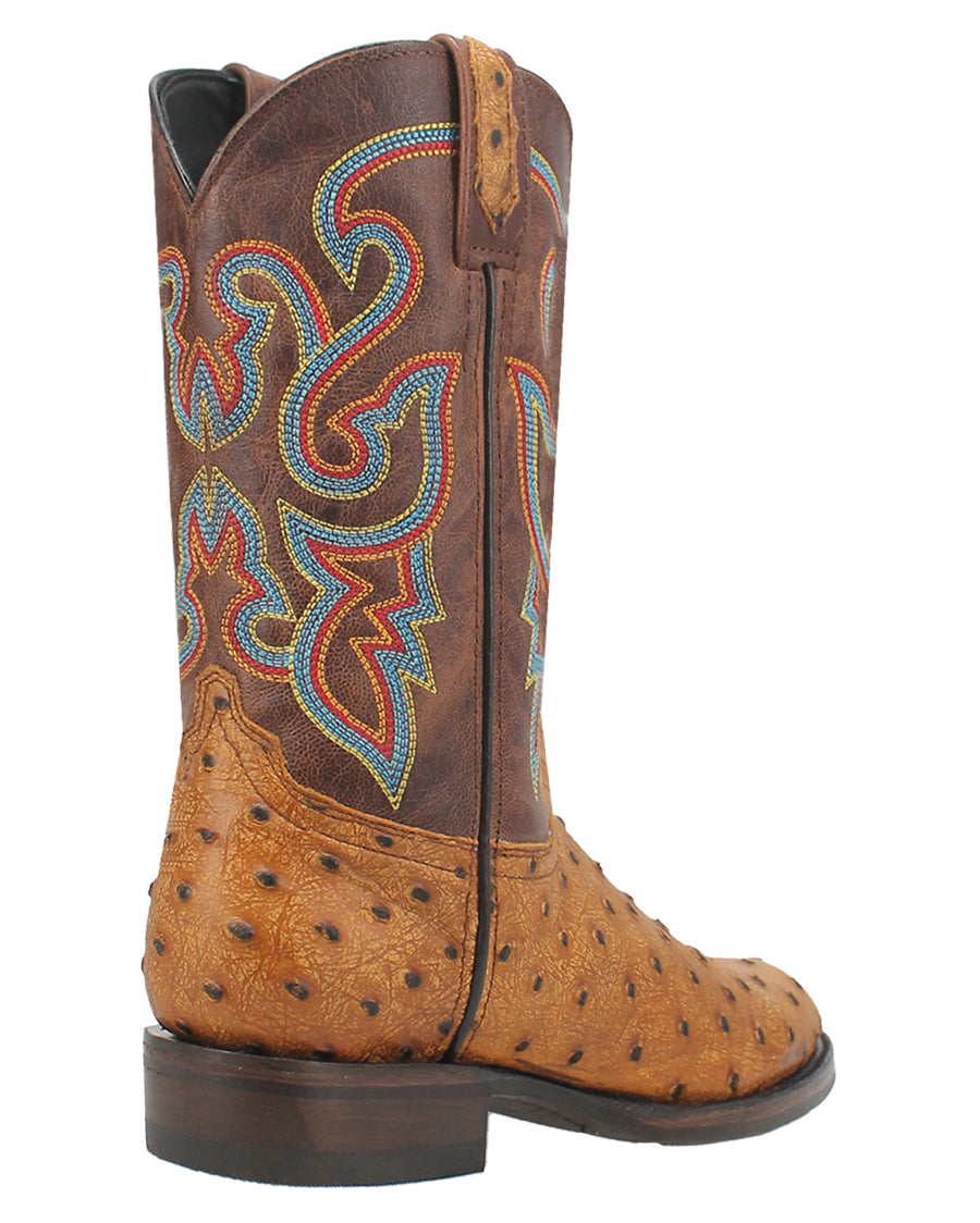 Men's Ranger Ostrich Print Western Boots