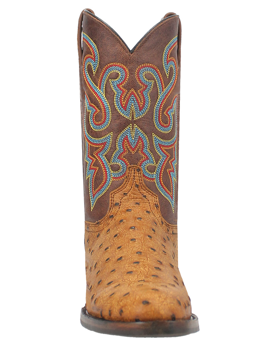 Men's Ranger Ostrich Print Western Boots