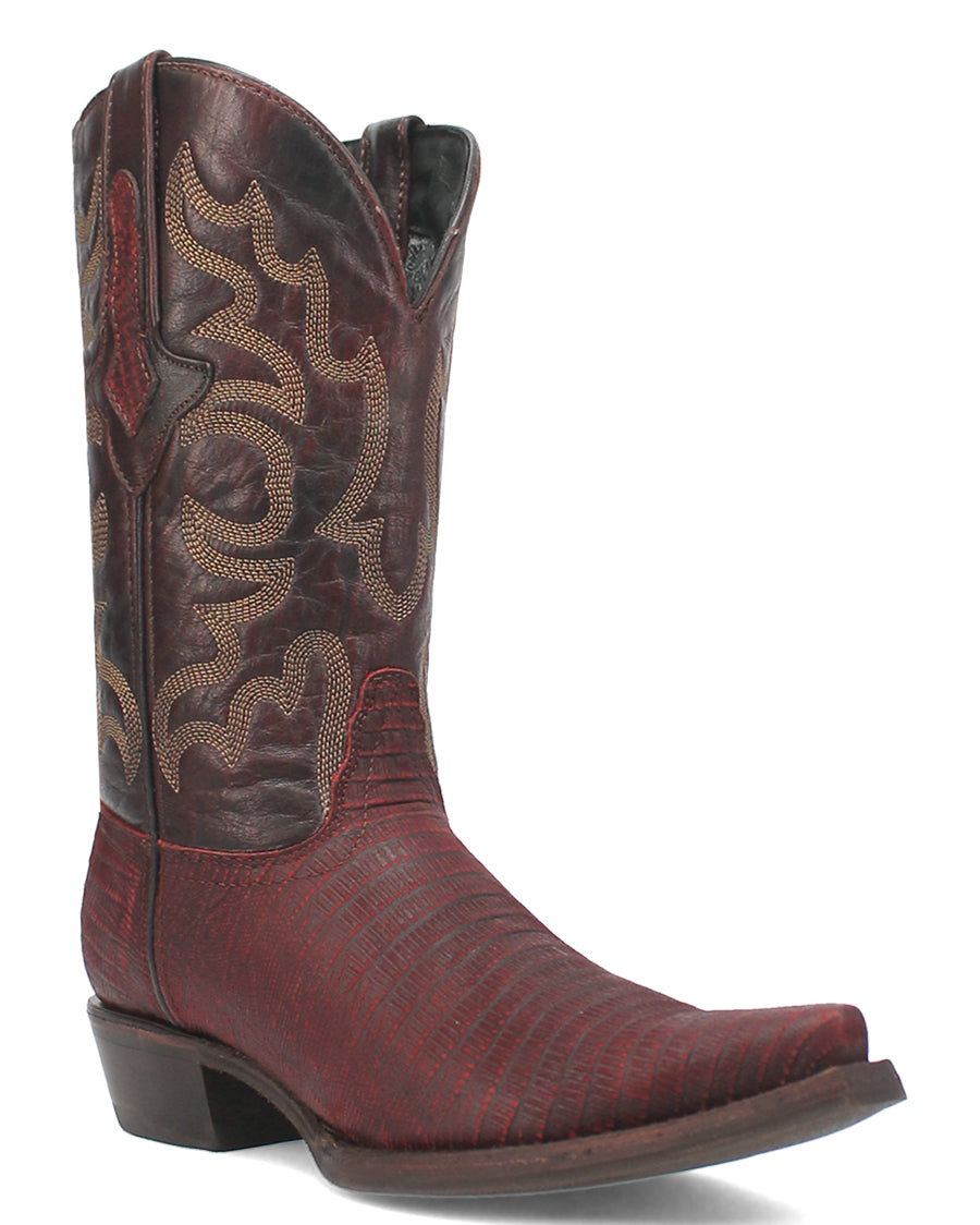 Men's The Duke Lizard Print Western Boots