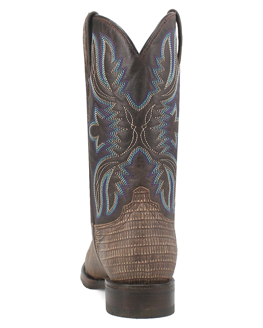 Men's Saw Buck Lizard Print Western Boots