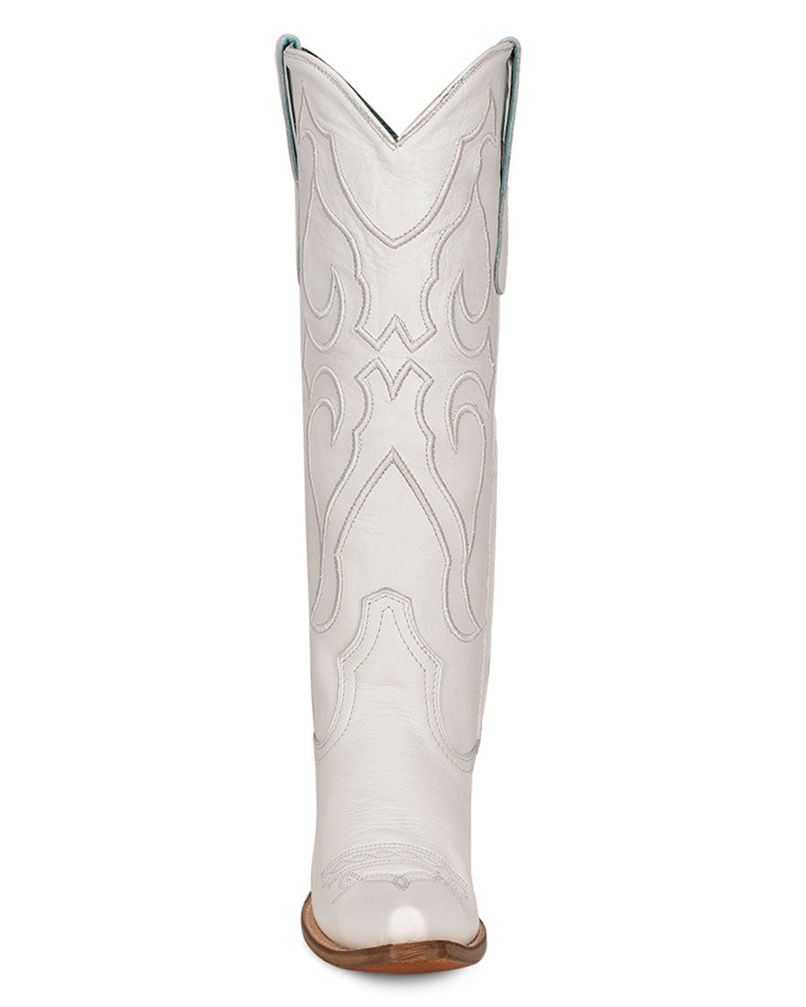 Women's Solid Embroidery Tall Top Western Boots