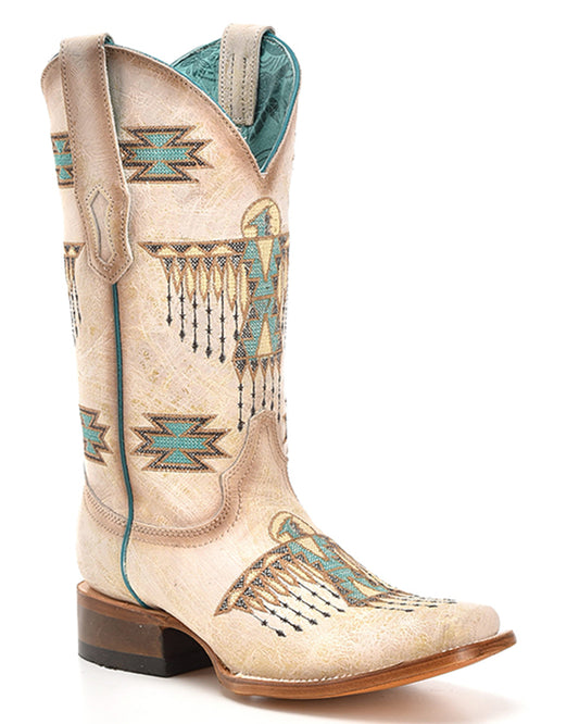 Women's Eagle Embroidery Western Boots