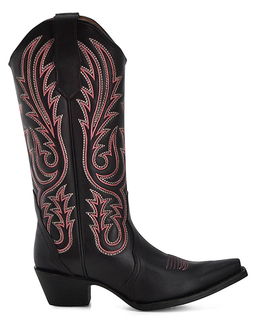 Women's Vibrant Embroidery Western Boots