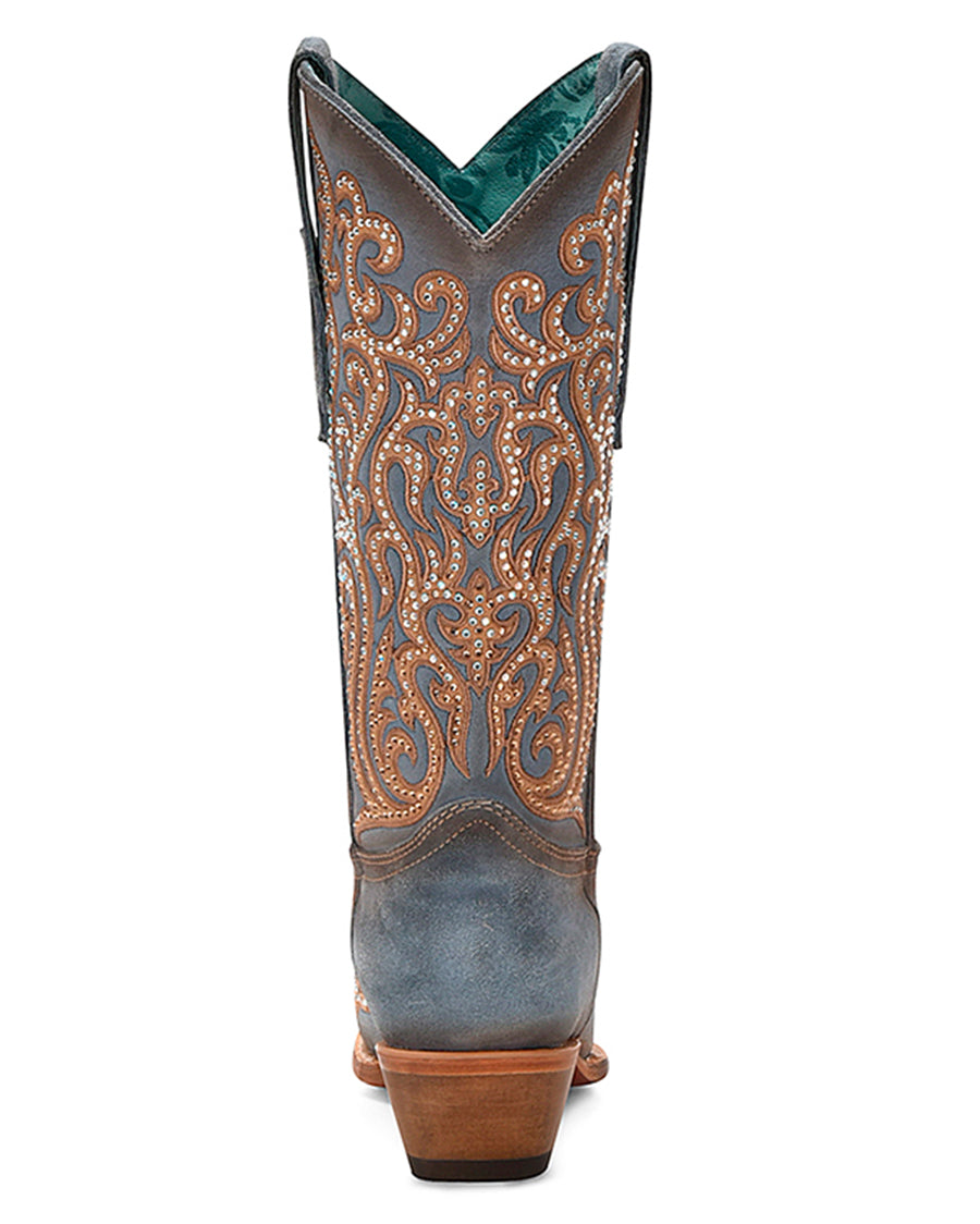 Women's Crystal Overlay Western Boots