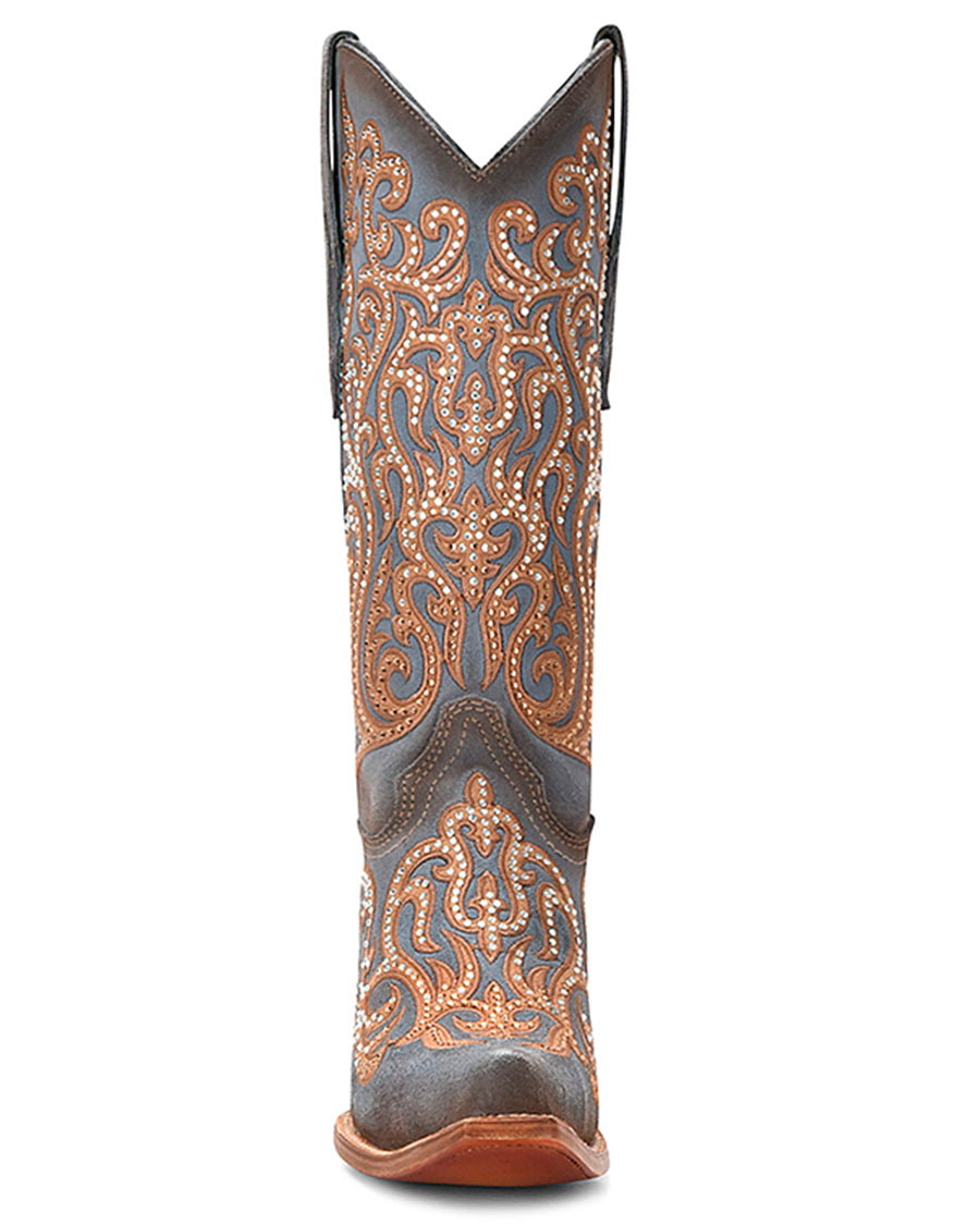 Women's Crystal Overlay Western Boots