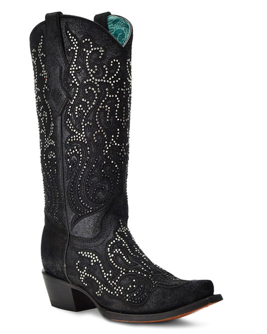 Women's Embroidery & Crystals Western Boots