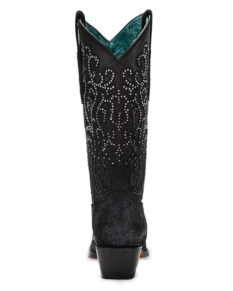 Women's Embroidery & Crystals Western Boots