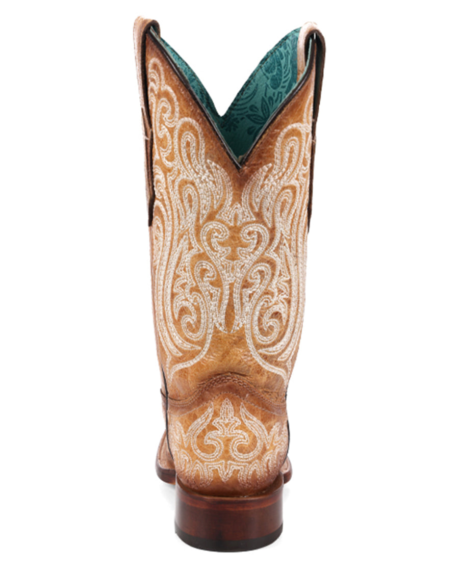 Women's Luminescent Embroidery Western Boots