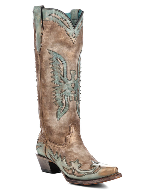 Women's Eagle Overlay Western Boots