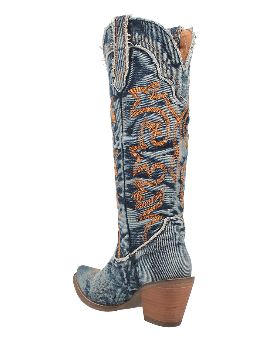 Women's Texas Tornado Denim Western Boots