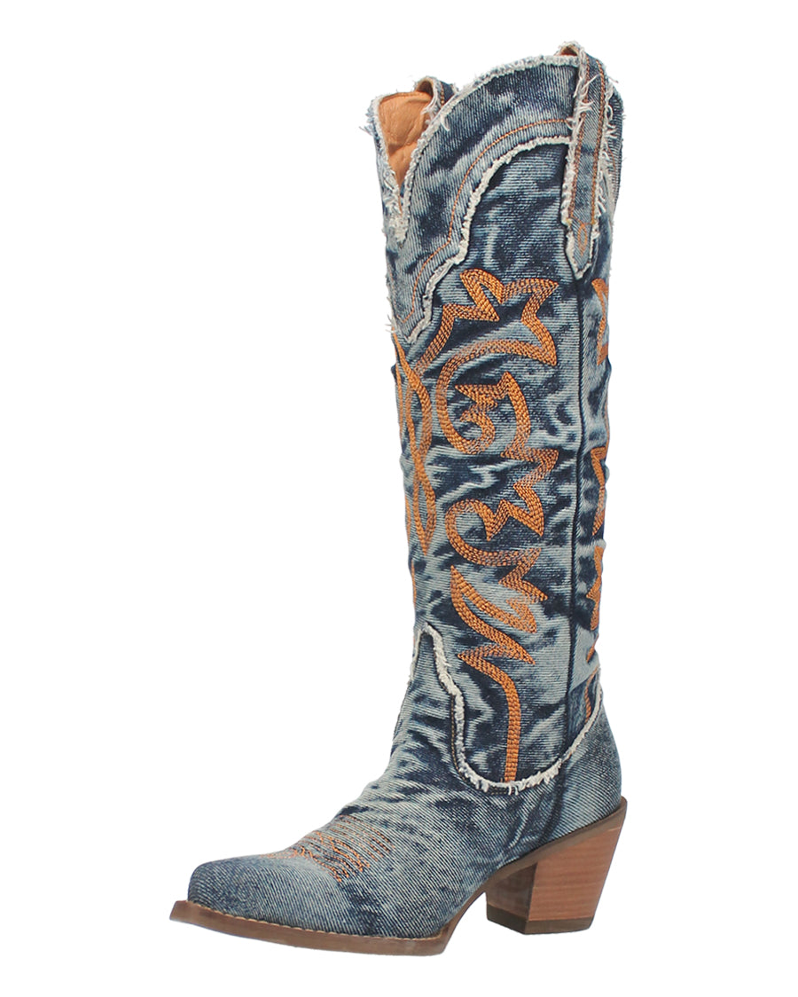 Women's Texas Tornado Denim Western Boots