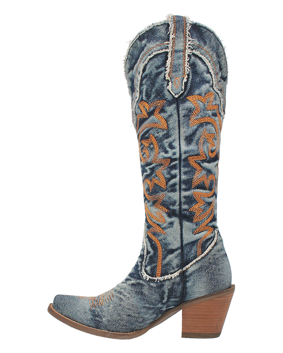 Women's Texas Tornado Denim Western Boots