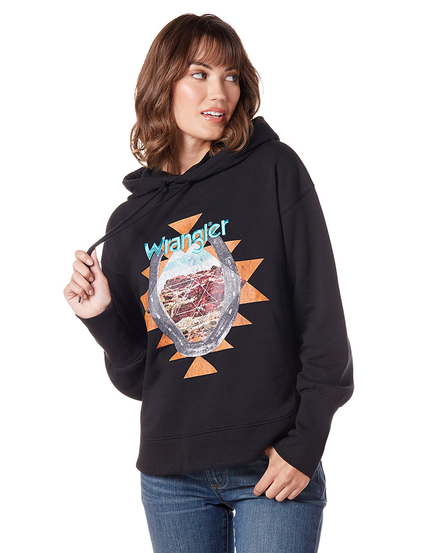 Women's Retro® Western Vintage Graphic Hoodie