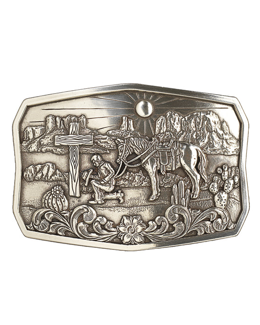 Praying Cowboy Belt Buckle