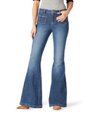 Women's Retro The Green Flare High Rise Jeans