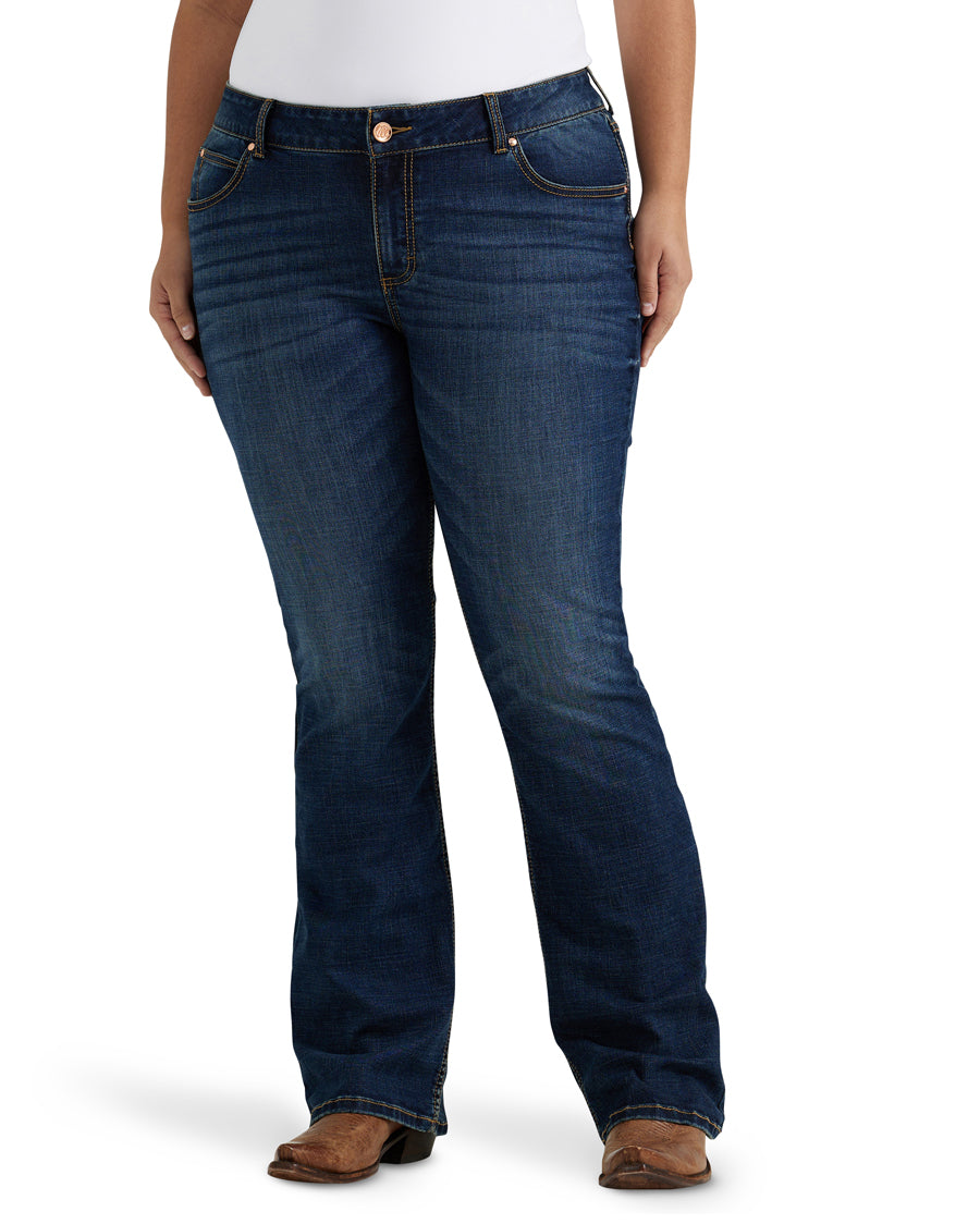 Women's Retro Mae Mid Rise Plus Size Jeans