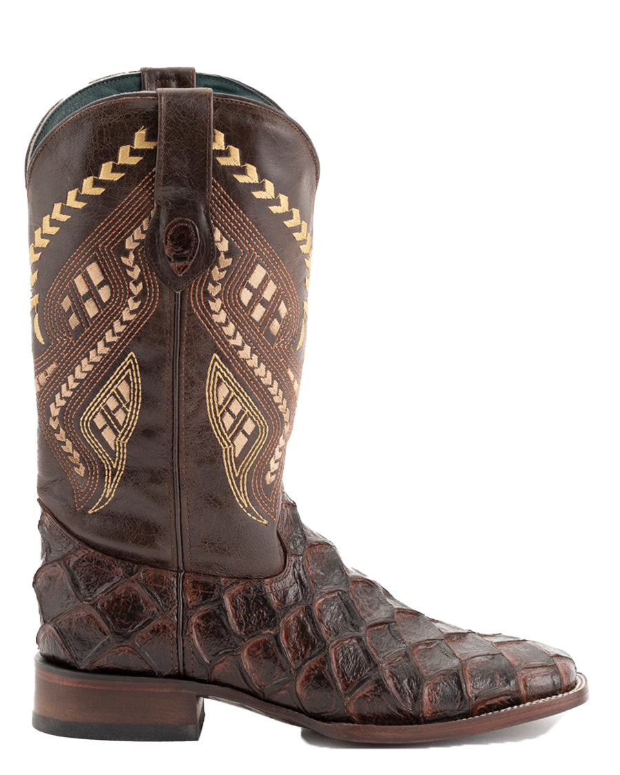 Men's Bronco Exotic Print Western Boots