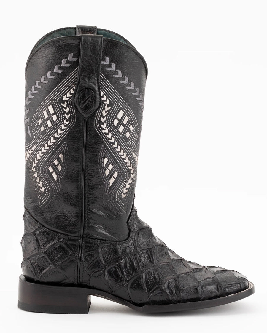 Men's Bronco Pirarucu Print Western Boots